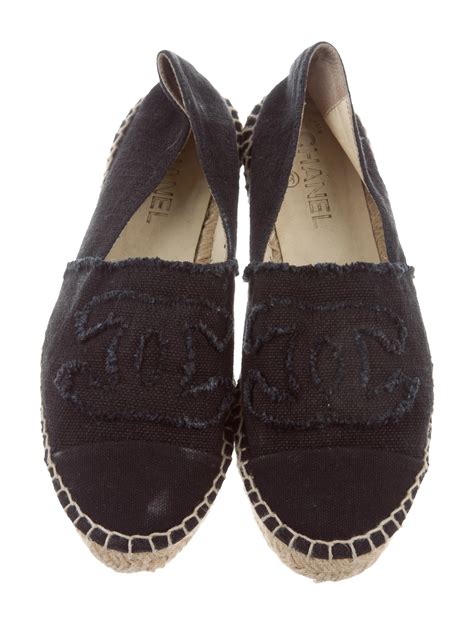 chanel espadrille flats cheap|authentic Chanel espadrilles for sale.